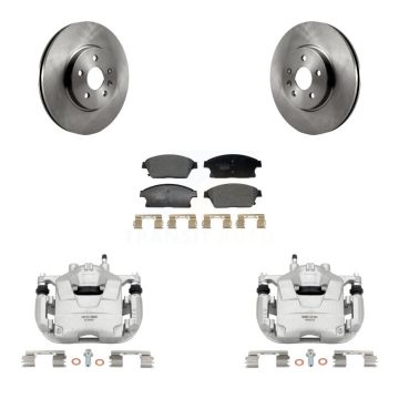 Front Disc Brake Caliper Rotor Ceramic Pad Kit For 2013-2017 Chevrolet Trax Buick Encore KC8-101368T