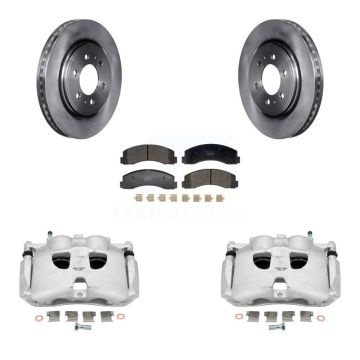 Front Disc Brake Caliper Rotor And Ceramic Pad Kit For Ford Expedition Lincoln Navigator KC8-101369T