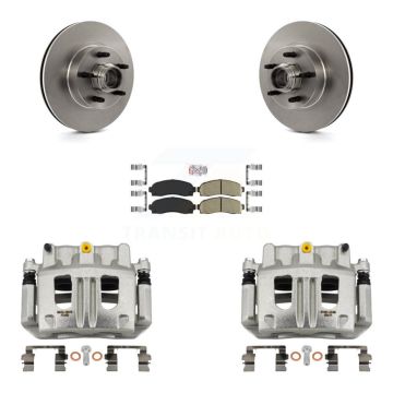 Front Disc Brake Caliper Rotor & Ceramic Pad Kit For Ford Ranger Mazda B3000 B2300 B4000 KC8-101376N