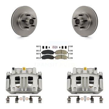 Front Disc Brake Caliper Rotor & Ceramic Pad Kit For Ford Ranger Mazda B3000 B2300 B4000 KC8-101377N