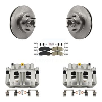 Front Disc Brake Caliper Rotors And Ceramic Pads Kit For 2010-2011 Ford Ranger RWD KC8-101379N