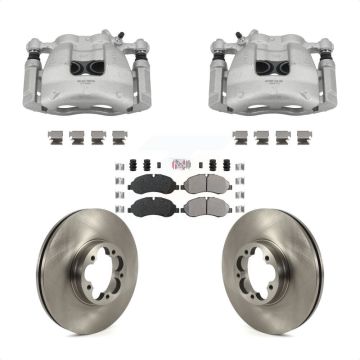 Front Disc Brake Caliper Rotors And Semi-Metallic Pads Kit For Ford Transit-350 HD KC8-101380N