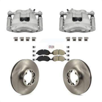 Front Disc Brake Caliper Rotors And Semi-Metallic Pads Kit For Ford Transit-350 HD KC8-101381N