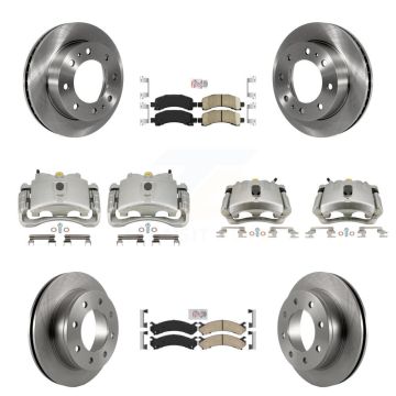 Front Rear Brake Caliper Rotor And Ceramic Pad Kit (10Pc) For Chevrolet Express 2500 GMC KC8-101818N