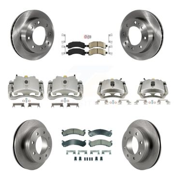 Front Rear Brake Caliper Rotor And Ceramic Pad Kit (10Pc) For Chevrolet Express 2500 GMC KC8-101819N