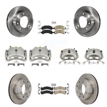 Front Rear Brake Caliper Rotor And Ceramic Pad Kit (10Pc) For Chevrolet Express 2500 GMC KC8-101830N