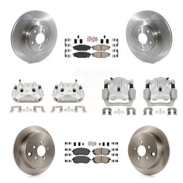 Front Rear Disc Brake Caliper Rotor And Ceramic Pad Kit (10Pc) For Subaru Outback Legacy KC8-101990N
