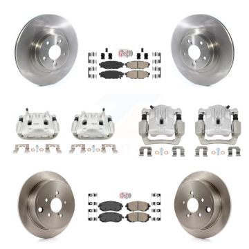 Front Rear Disc Brake Caliper Rotor And Ceramic Pad Kit (10Pc) For Subaru Outback Legacy KC8-101991N