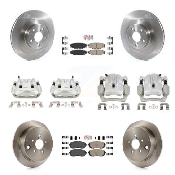 Front Rear Disc Brake Caliper Rotor And Ceramic Pad Kit (10Pc) For Subaru Outback Legacy KC8-101992N