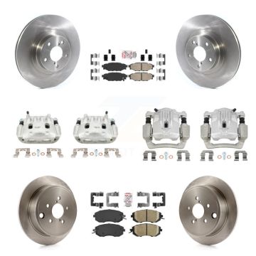 Front Rear Brake Caliper Rotor And Ceramic Pad Kit (10Pc) For Subaru Outback Legacy 2.5L KC8-102001N