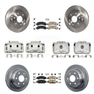 Front Rear Brake Caliper Rotor And Ceramic Pad Kit (10Pc) For Chevrolet Express 1500 GMC KC8-102120N