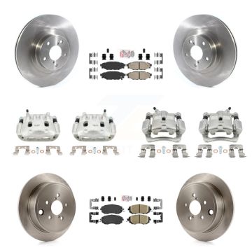 Front Rear Disc Brake Caliper Rotor & Ceramic Pad Kit (10Pc) For Subaru Impreza Forester KC8-102224N