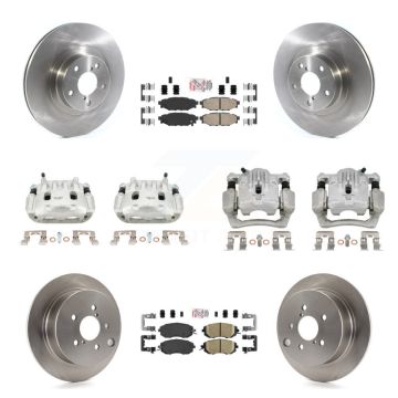 Front Rear Brake Caliper Rotor & Ceramic Pad Kit (10Pc) For Subaru Forester XV Crosstrek KC8-102228N