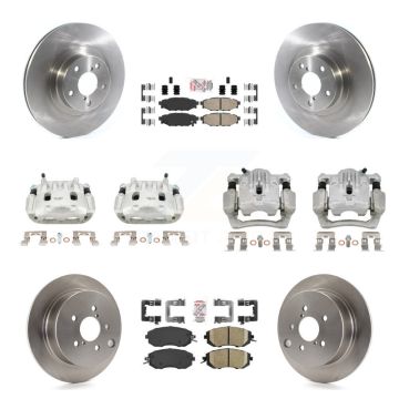 Front Rear Brake Caliper Rotor & Ceramic Pad Kit (10Pc) For Subaru Forester XV Crosstrek KC8-102229N
