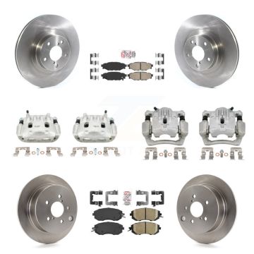 Front Rear Brake Caliper Rotor & Ceramic Pad Kit (10Pc) For Subaru Forester XV Crosstrek KC8-102231N