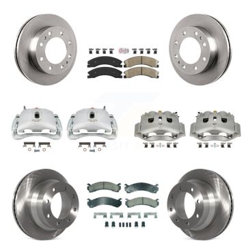 Front Rear Brake Caliper Rotor And Ceramic Pad Kit (10Pc) For Chevrolet Express 4500 GMC KC8-102241N