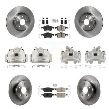 Front Rear Disc Brake Caliper Rotor & Ceramic Pad Kit (10Pc) For 2013-2018 Ford Focus ST KC8-102263N