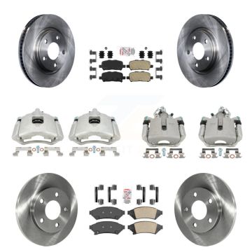 Front Rear Brake Caliper Rotor & Ceramic Pad Kit (10Pc) For Buick LaCrosse Pontiac Grand KC8-102274N