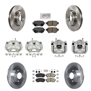 Front Rear Brake Caliper Rotors & Ceramic Pad Kit (10Pc) For Mazda 6 Naturally Aspirated KC8-102345N