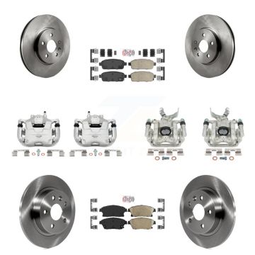 Front Rear Brake Caliper Rotors & Ceramic Pad Kit (10Pc) For Chevrolet Trax Buick Encore KC8-102410N