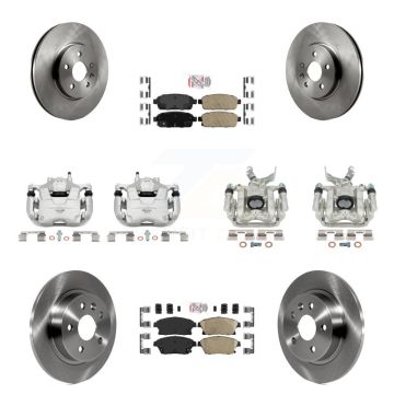 Front Rear Brake Caliper Rotors & Ceramic Pad Kit (10Pc) For Chevrolet Trax Buick Encore KC8-102411N