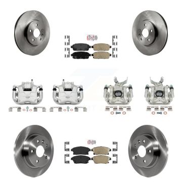 Front Rear Brake Caliper Rotors & Ceramic Pad Kit (10Pc) For Chevrolet Trax Buick Encore KC8-102412N