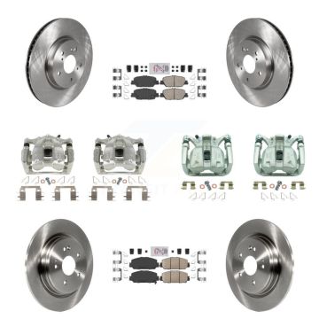 Front Rear Disc Brake Caliper Rotors And Ceramic Pads Kit (10Pc) For Honda CR-V KC8-102423N