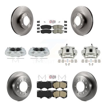 Front Rear Disc Brake Caliper Rotor Ameribrakes Pad Kit (10Pc) For 2003-2009 Lexus GX470 KC8-102439N