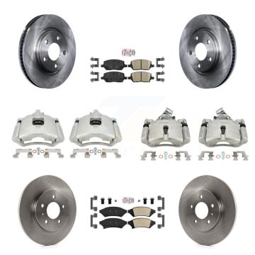 Front Rear Brake Caliper Rotor Ceramic Pad Kit (10Pc) For 2005 Pontiac Montana Chevrolet KC8-102467N