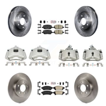 Front Rear Brake Caliper Rotor Ceramic Pad Kit (10Pc) For Chevrolet Uplander Buick Relay KC8-102469N