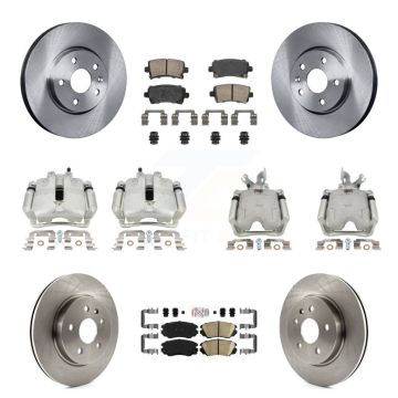 Front Rear Disc Brake Caliper Rotor And Ceramic Pad Kit (10Pc) For Buick LaCrosse Allure KC8-102478N