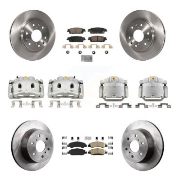 Front Rear Brake Caliper Rotor & Ceramic Pad Kit (10Pc) For GMC Sierra 1500 Chevrolet XL KC8-102521N