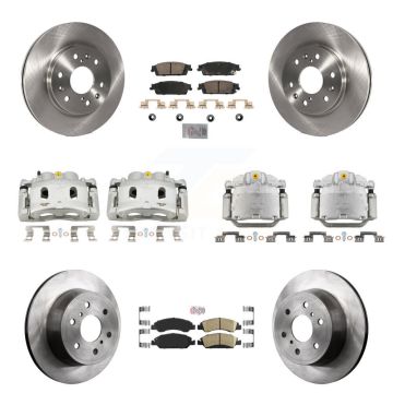 Front Rear Brake Caliper Rotor & Ceramic Pad Kit (10Pc) For GMC Sierra 1500 Chevrolet XL KC8-102522N