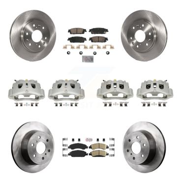 Front Rear Brake Caliper Rotor And Ceramic Pad Kit (10Pc) For 2016 Chevrolet Suburban HD KC8-102540N