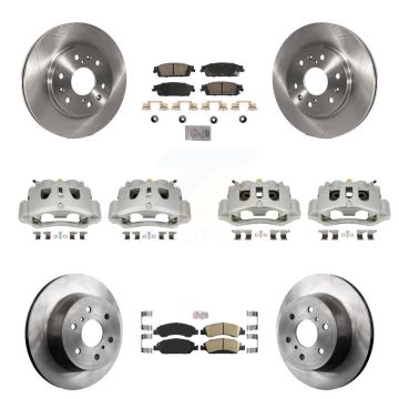 Front Rear Brake Caliper Rotor And Ceramic Pad Kit (10Pc) For 2016 Chevrolet Suburban HD KC8-102541N