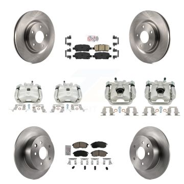 Front Rear Brake Caliper Rotor And Ceramic Pad Kit (10Pc) For Nissan Sentra Turbocharged KC8-102647N