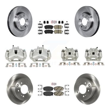 Front Rear Brake Caliper Rotor And Ceramic Pad Kit (10Pc) For Kia Forte Koup Forte5 2.0L KC8-102685N
