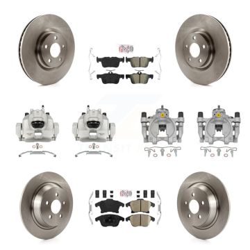 Front Rear Disc Brake Caliper Rotors And Ameribrakes Pads Kit (10Pc) For KC8-102778N