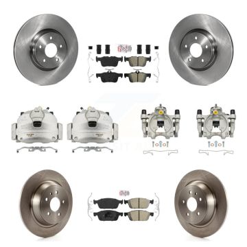 Front Rear Brake Caliper Rotors & Ameribrakes Pad Kit (10Pc) For Ford Escape Lincoln MKC KC8-102886N
