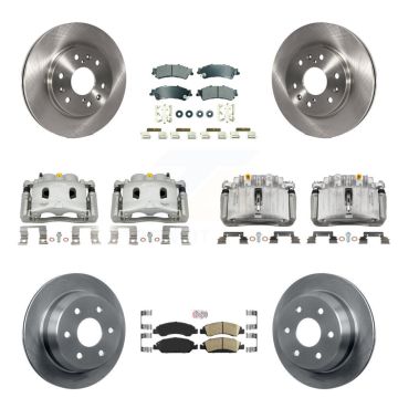 Front Rear Disc Brake Caliper Rotors And Ameribrakes Pads Kit (10Pc) For KC8-102979N