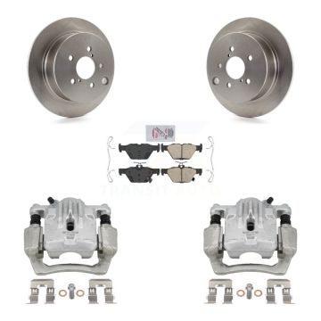 Rear Disc Brake Caliper Rotors And Ceramic Pads Kit For 2020 Subaru Crosstrek GAS engine KC8-103222N