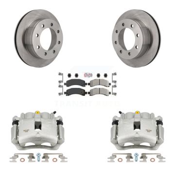 Rear Brake Caliper Rotor And Semi-Metallic Pad Kit For Chevrolet Express 2500 GMC Savana KC8-103235N