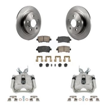 Rear Disc Brake Caliper Rotors Ceramic Pad Kit For Buick Regal LaCrosse Chevrolet Malibu KC8-103275N