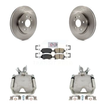 Rear Disc Brake Caliper Rotors And Ceramic Pads Kit For Buick Regal Chevrolet Malibu KC8-103278N