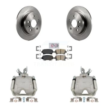 Rear Brake Caliper Rotor Ceramic Pad Kit For 2011-2016 Buick Regal 2.0L With Solid KC8-103280N