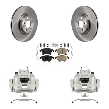 Front Disc Brake Caliper Rotors And Ceramic Pads Kit For Lincoln MKZ KC8-103303N