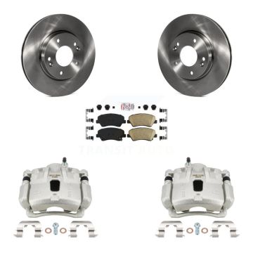Front Disc Brake Caliper Rotors And Ceramic Pads Kit For Hyundai Elantra Coupe KC8-103333N