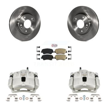 Front Disc Brake Caliper Rotors And Ceramic Pads Kit For Hyundai Elantra Coupe KC8-103334N
