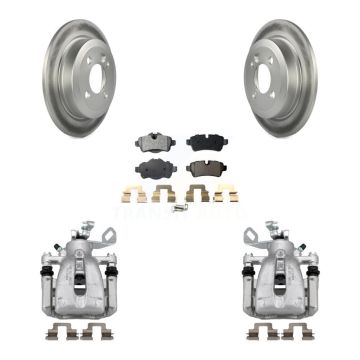 Rear Disc Brake Caliper Coated Rotors And Ceramic Pads Kit For Mini Cooper KCG-100007T