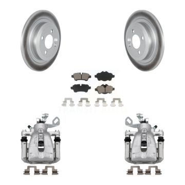 Rear Disc Brake Caliper Coated Rotors And Ceramic Pads Kit For Mini Cooper KCG-100022C